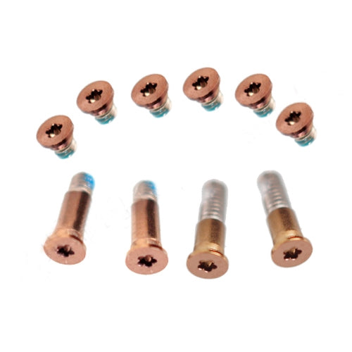 Jeu de vis de couvercle inférieur 10 en 1 pour Macbook Air Retina 13 pouces A1932 2018 EMC3184 (or)