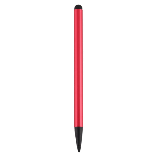 Resistive Capacitive Touch Screen Precision Touch Double Tip Stylus Pen(Red) - Stylus Pen by buy2fix | Online Shopping UK | buy2fix