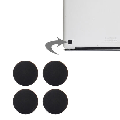 4 PCS for Macbook Pro Retina 13.3 inch & 15.4 inch (2012-Early 2015) A1398 & A1425 & A1502 Bottom Case Rubber Mats(Black) - Rubber Mats by buy2fix | Online Shopping UK | buy2fix