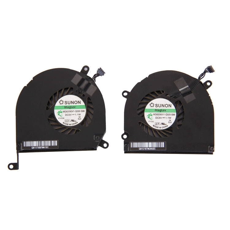 1 Pair for Macbook Pro 15.4 inch (2009 - 2011) A1286 / MB985 / MC721 / MC371 Cooling Fans (Left + Right) - Cooling Fan by buy2fix | Online Shopping UK | buy2fix