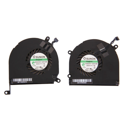 1 Pair for Macbook Pro 15.4 inch (2009 - 2011) A1286 / MB985 / MC721 / MC371 Cooling Fans (Left + Right) - Cooling Fan by buy2fix | Online Shopping UK | buy2fix