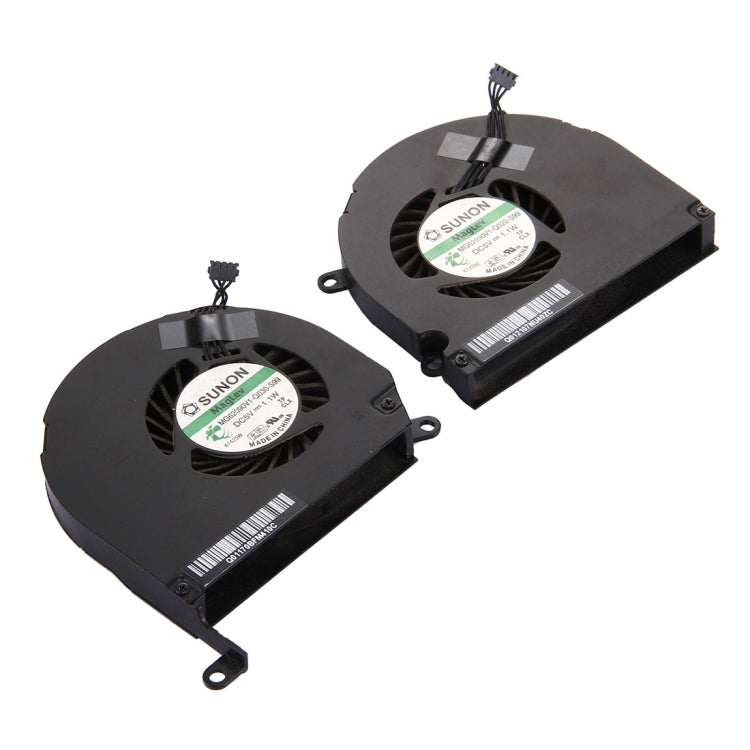 1 Pair for Macbook Pro 15.4 inch (2009 - 2011) A1286 / MB985 / MC721 / MC371 Cooling Fans (Left + Right) - Cooling Fan by buy2fix | Online Shopping UK | buy2fix