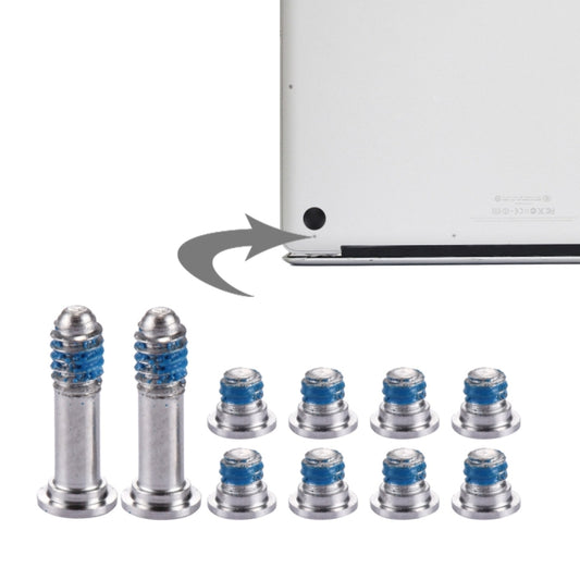 10 in 1 for Macbook Air 13.3 inch (2010) A1369 / MC503 / MC504 Original Computer Case Bottom Cover Screws (2 Long + 8 Short) - Screws by buy2fix | Online Shopping UK | buy2fix