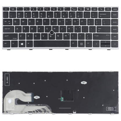 For HP Elitebook 840 G5 846 G5 745 G5 US Version Keyboard with Pointing Stick (Silver) - Replacement Keyboards by buy2fix | Online Shopping UK | buy2fix