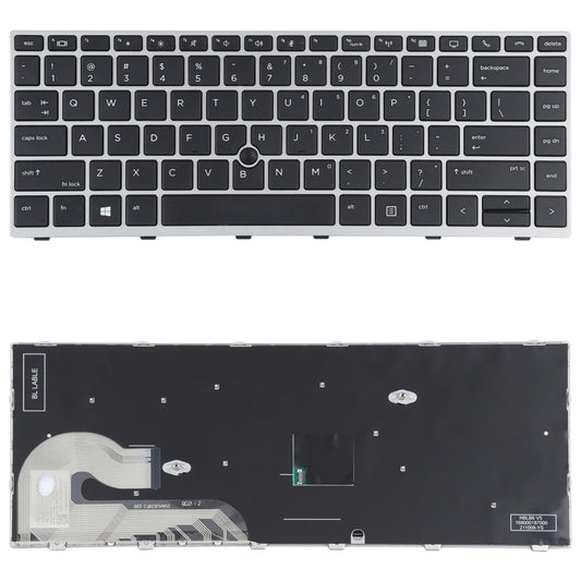 For HP Elitebook 840 G5 846 G5 745 G5 US Version Keyboard with Pointing Stick (Silver) - Replacement Keyboards by buy2fix | Online Shopping UK | buy2fix