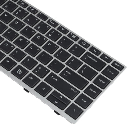For HP Elitebook 840 G5 846 G5 745 G5 US Version Keyboard with Pointing Stick (Silver) - Replacement Keyboards by buy2fix | Online Shopping UK | buy2fix
