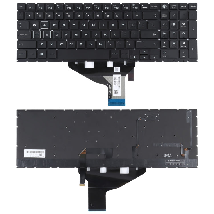 For HP OMEN 15-DC 15-DH 15T-DC 17-CB US Version Keyboard with RGB Backlight by buy2fix
