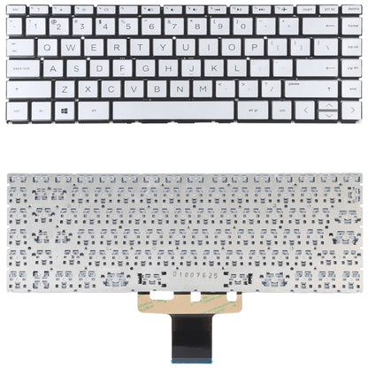 For HP Pavilion x360 14-CK 14-CD 14-CE 14-CM 14-DG US Version Keyboard (Silver) - Replacement Keyboards by buy2fix | Online Shopping UK | buy2fix