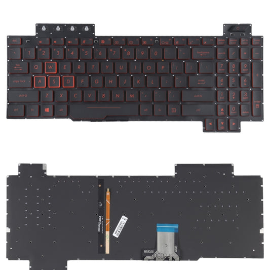 For Asus FX80 FX80GE FZ80G ZX80G FX505 US Version Keyboard with Backlight - Replacement Keyboards by buy2fix | Online Shopping UK | buy2fix