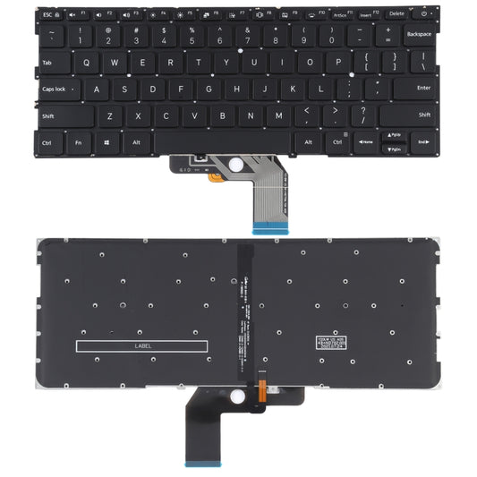 For Xiaomi Mi Air 13.3 US Version Keyboard with Backlight (Black) - Replacement Keyboards by buy2fix | Online Shopping UK | buy2fix