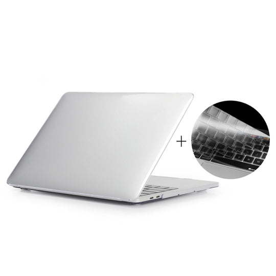 ENKAY Hat-Prince 2 in 1 Crystal Hard Shell Plastic Protective Case + US Version Ultra-thin TPU Keyboard Protector Cover for 2016 New MacBook Pro 13.3 inch with Touchbar (A1706)(Transparent)
