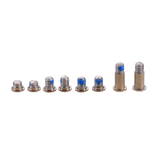 Vis de couvercle inférieur de boîtier d'ordinateur 8 en 1 pour Macbook 12 pouces A1534 (2 longues + 6 courtes) (or)