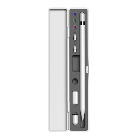 Multifunctional Shockproof Storage Box for Apple Pencil 1 / 2 (Grey) - Pencil Accessories by buy2fix | Online Shopping UK | buy2fix