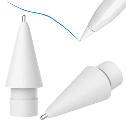 M3 Long Metal Pen Tip for Apple Pencil 1 / 2(White) - Pencil Accessories by buy2fix | Online Shopping UK | buy2fix