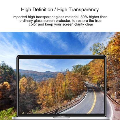 9H Surface Hardness HD Explosion-proof Tempered Glass Film for Macbook Pro 15.4 inch with Touch Bar (A1707) - Screen Protectors by buy2fix | Online Shopping UK | buy2fix