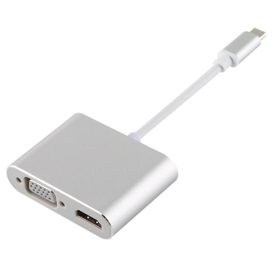 4 in 1 USB / Type-C to 4K HDMI + VGA + USB 3.0 Interface Multifunction Adapter - OTG Adapter by buy2fix | Online Shopping UK | buy2fix