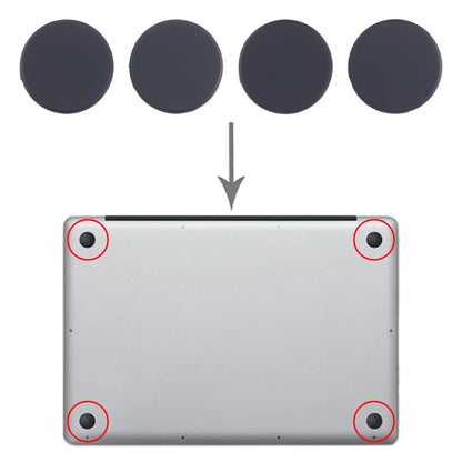 For MacBook Pro A2442 A2485 A2681 2021 2022 4 in 1 Bottom Case Rubber Mats - Rubber Mats by buy2fix | Online Shopping UK | buy2fix