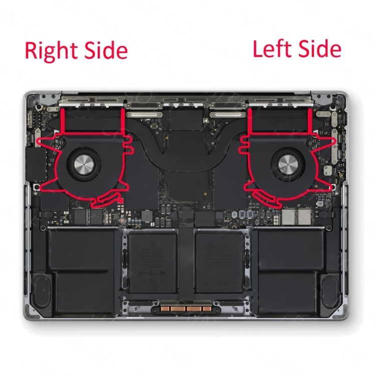 1 Pairs CPU Cooling Cooler Fan For Macbook Pro 14 14.2 inches A2442 EMC3650 2021 - Cooling Fan by buy2fix | Online Shopping UK | buy2fix