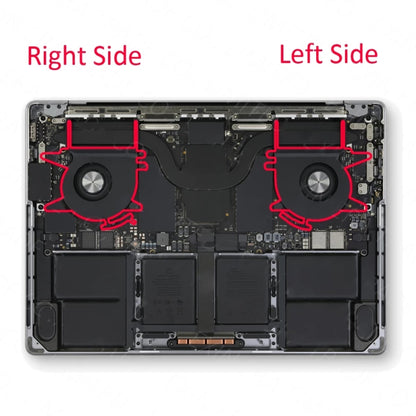 1 Pairs CPU Cooling Cooler Fan For Macbook Pro 14 14.2 inches A2442 EMC3650 2021 - Cooling Fan by buy2fix | Online Shopping UK | buy2fix