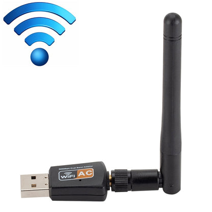 600Mbps 2.4GHz + 5Hz AC Dual Band USB WIFI Adapter with Antenna by buy2fix