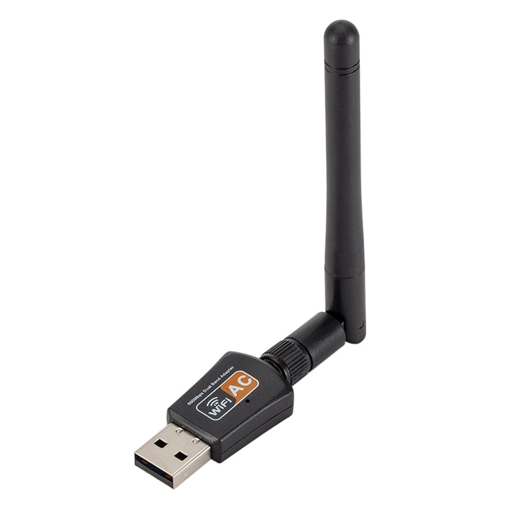 600Mbps 2.4GHz + 5Hz AC Dual Band USB WIFI Adapter with Antenna by buy2fix