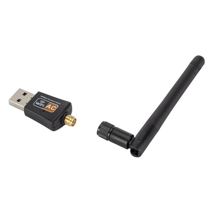 600Mbps 2.4GHz + 5Hz AC Dual Band USB WIFI Adapter with Antenna by buy2fix