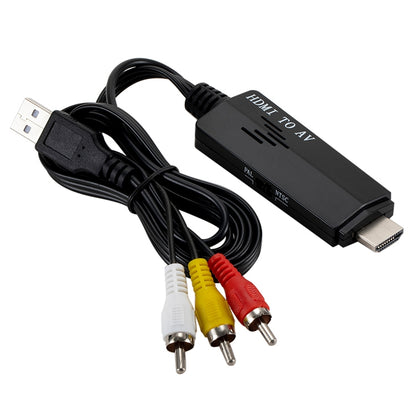 HDMI to RCA 1080P Converter Adapter Cable - Converter by buy2fix | Online Shopping UK | buy2fix