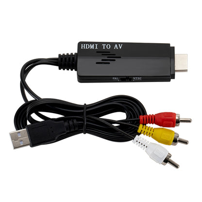 HDMI to RCA 1080P Converter Adapter Cable - Converter by buy2fix | Online Shopping UK | buy2fix