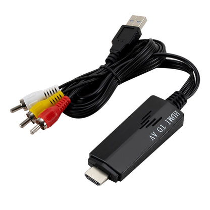 HDMI to RCA 1080P Converter Adapter Cable - Converter by buy2fix | Online Shopping UK | buy2fix