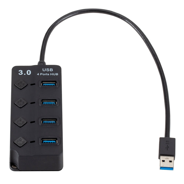 4 Ports USB 3.0 Hi Speed Multi Hub Expansion with Switch for PC & Laptop by buy2fix