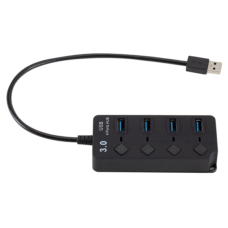 4 Ports USB 3.0 Hi Speed Multi Hub Expansion with Switch for PC & Laptop by buy2fix