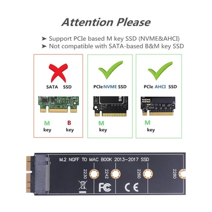 M.2 PCIE NVME SSD to Mac Book Air Pro 2013-2017 SSD Hard Drive Adapter Board For A1465 A1466 A1398 A1502 - Others by buy2fix | Online Shopping UK | buy2fix