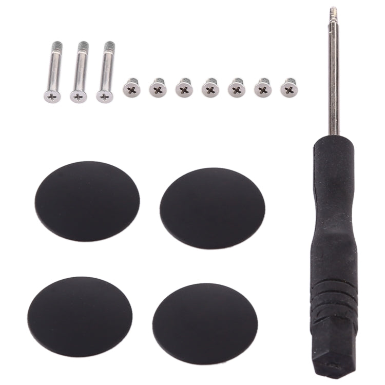 3 in 1/Set Bottom Rubber Cooling Mat + Screws + Screwdriver for Macbook Pro A1278 A1286 A1297 - Rubber Mats by buy2fix | Online Shopping UK | buy2fix
