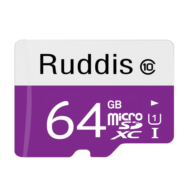 Ruddis 64GB High Speed Class 10 TF/Micro SDXC UHS-1(U1) Memory Card by buy2fix