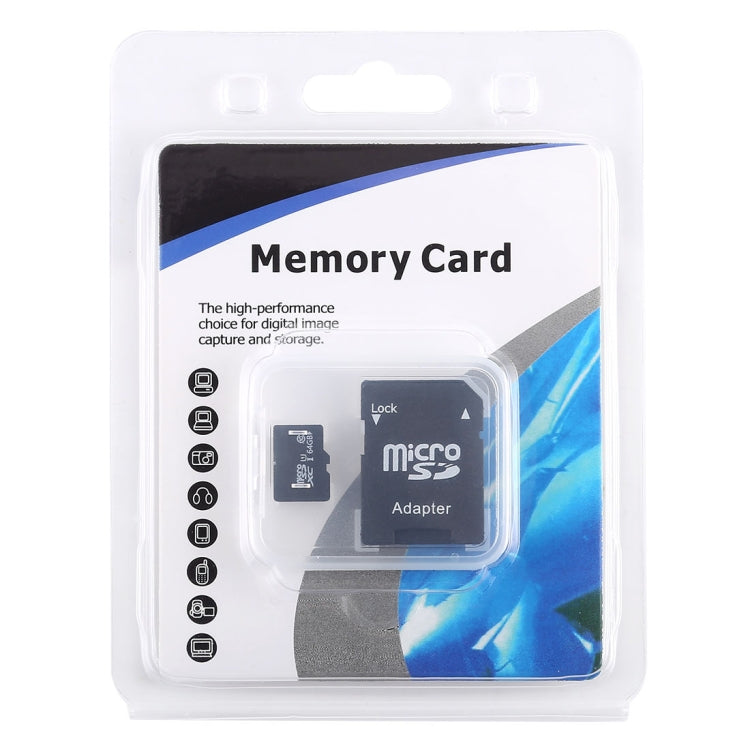 64GB High Speed Class 10 Micro SD(TF) Memory Card from Taiwan (100% Real Capacity) - Micro SD Card by buy2fix | Online Shopping UK | buy2fix