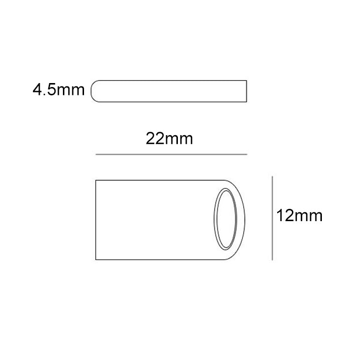 Zsuit 64GB USB 2.0 Mini Metal Ring Shape USB Flash Disk by buy2fix