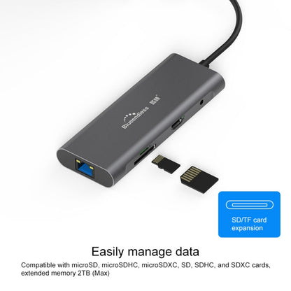 Blueendless 9 In 1 Multi-function Type-C / USB-C HUB Expansion Dock - USB HUB by Blueendless | Online Shopping UK | buy2fix