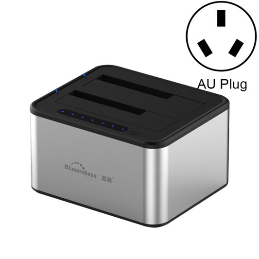 Blueendless 2.5 / 3.5 inch SATA USB 3.0 2 Bay Offline Copy Hard Drive Dock (AU Plug) - HDD Enclosure by Blueendless | Online Shopping UK | buy2fix