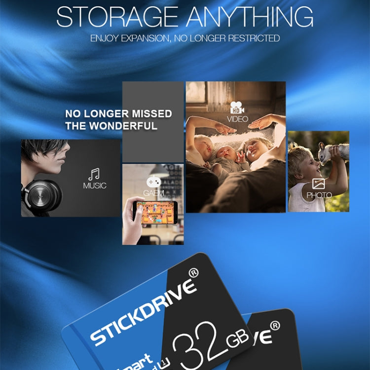 STICKDRIVE 16GB High Speed U1 Blue and Black TF(Micro SD) Memory Card - Micro SD Card by STICKDRIVE | Online Shopping UK | buy2fix