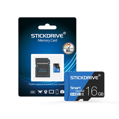 STICKDRIVE 16GB High Speed U1 Blue and Black TF(Micro SD) Memory Card - Micro SD Card by STICKDRIVE | Online Shopping UK | buy2fix