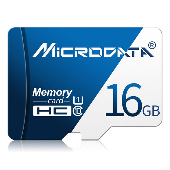 MICRODATA 16GB U1 Blue and White TF Memory Card