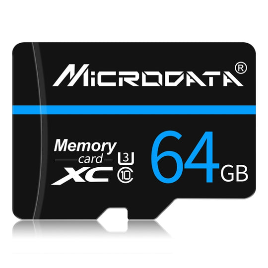MICRODATA 64GB U3 Blue Line and Black TF Memory Card