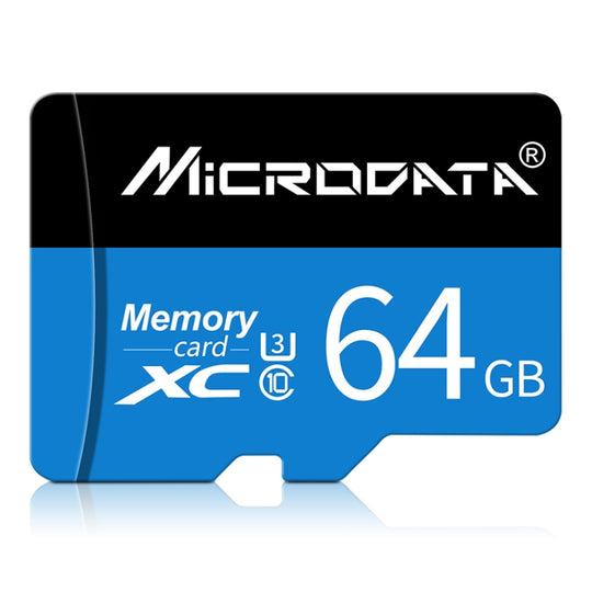 MICRODATA 64GB U3 Blue and Black TF Memory Card
