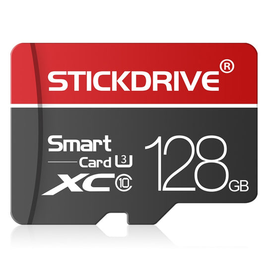 STICKDRIVE 128 GB U3 White Line Red and Black TF (Micro SD) Speicherkarte
