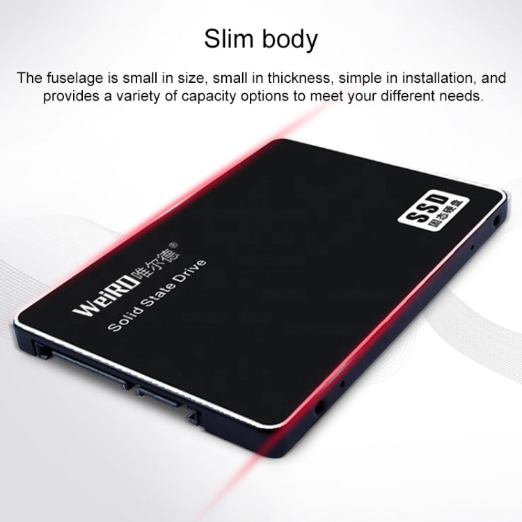 WEIRD S500 256GB 2.5 inch SATA3.0 Solid State Drive for Laptop, Desktop - External Solid State Drives by buy2fix | Online Shopping UK | buy2fix
