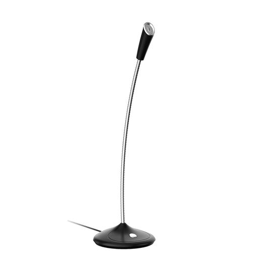 BK Desktop Gooseneck Adjustable USB Wired Audio Microphone, Built-in Sound Card, Compatible with PC / Mac for Live Broadcast, Show, KTV, etc.(Black) - Microphone by buy2fix | Online Shopping UK | buy2fix