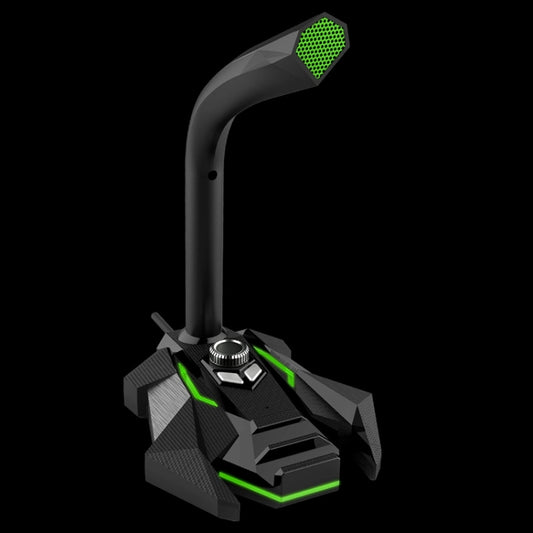 GK Desktop Omnidirectional USB Wired Dual Mic Condenser Microphone, Built-in Sound Card, Compatible with PC / Mac for Live Broadcast, Show, KTV, etc. - Microphone by buy2fix | Online Shopping UK | buy2fix