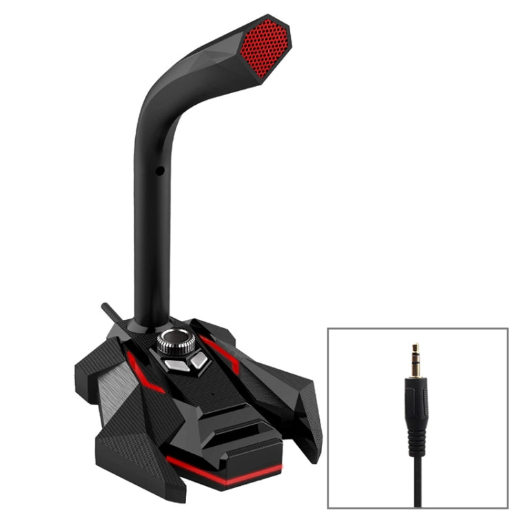 GK Desktop 3.5mm Wired Dual Mic Condenser Microphone, Compatible with PC / Mac for Live Broadcast, Show, KTV, etc.(Red) - Microphone by buy2fix | Online Shopping UK | buy2fix
