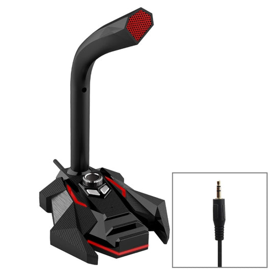 GK Desktop 3.5mm Wired Dual Mic Condenser Microphone, Compatible with PC / Mac for Live Broadcast, Show, KTV, etc.(Red) - Microphone by buy2fix | Online Shopping UK | buy2fix
