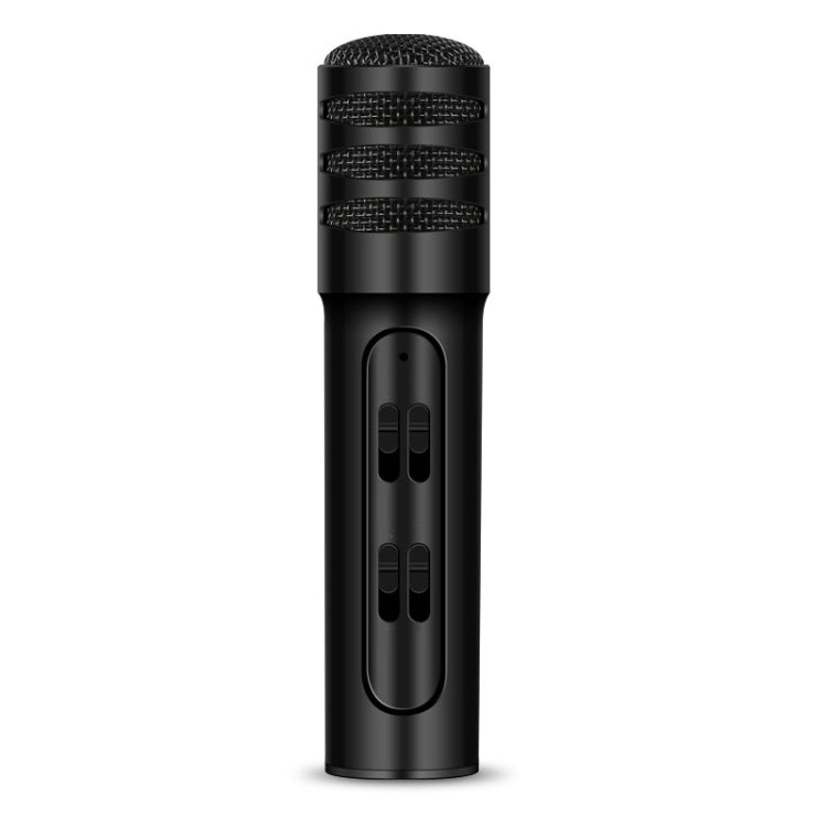 BGN-C7 Condenser Microphone Dual Mobile Phone Karaoke Live Singing Microphone Built-in Sound Card(Black) - Microphone by buy2fix | Online Shopping UK | buy2fix